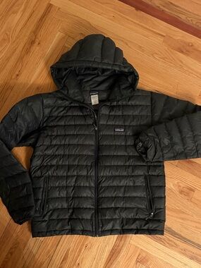 Down Sweater Hooded Jacket - Men's Black